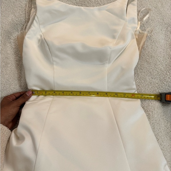 MIKAELLA wedding gown by PALOMA BLANCA backless in satin in Small/XS - Picture 9 of 15